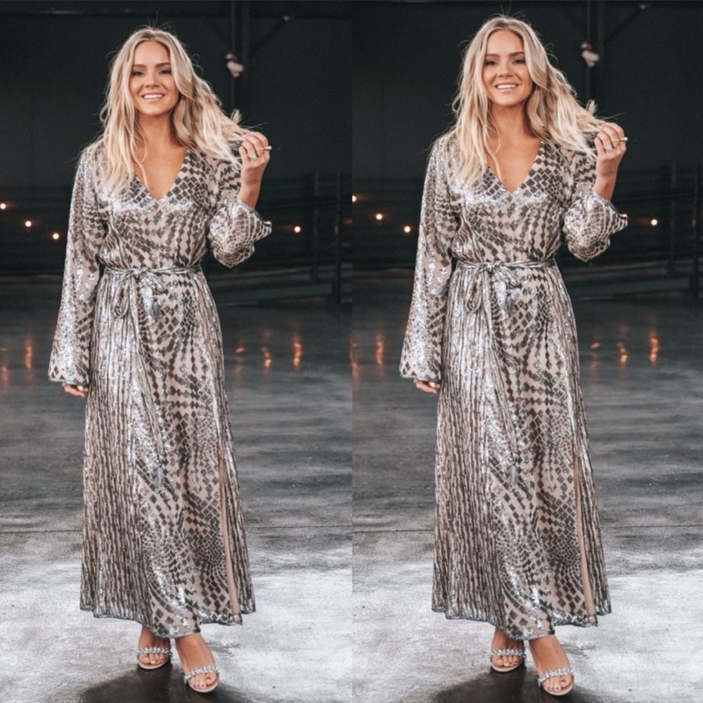 ANTHROPOLGIE ×BHLDN Anna Sui Cyrene Maxi  Dress Size M